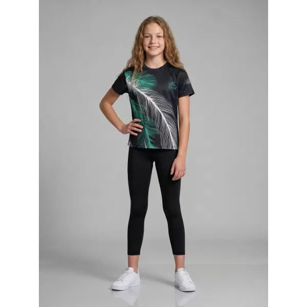  Tricou funcțional premium pentru copii ALTISPORT VOJ/ALK001TR01 NEGRU/TURCOAZ 