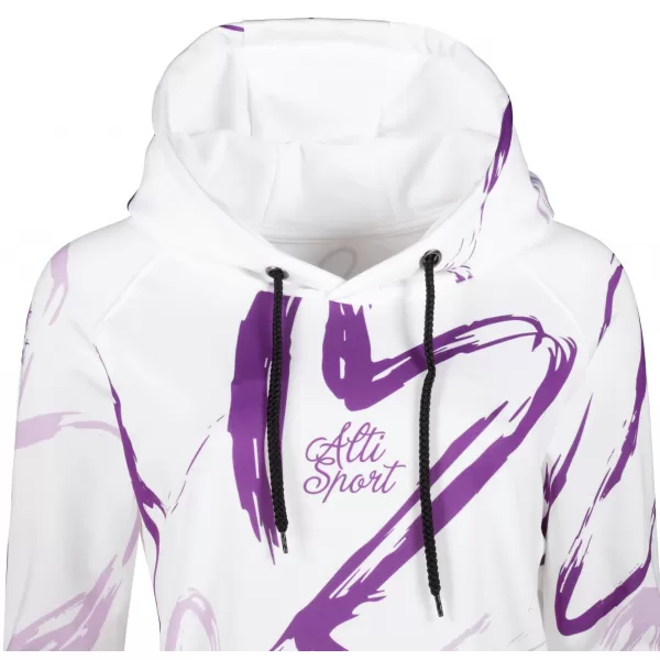  Hanorac prelungit funcțional pentru femei premium ALTISPORT VOJ/ALW049MI03 ALB/VIOLET 