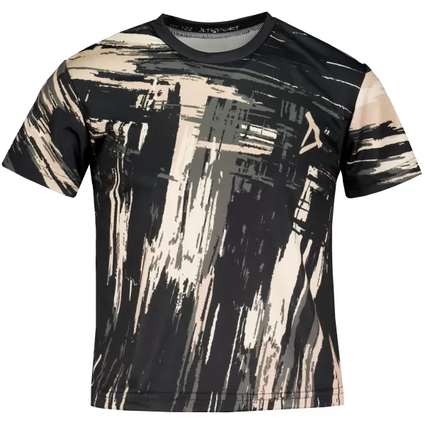  Tricou funcțional premium pentru copii ALTISPORT VOJ/ALK010TR01 NEGRU/MARO 
