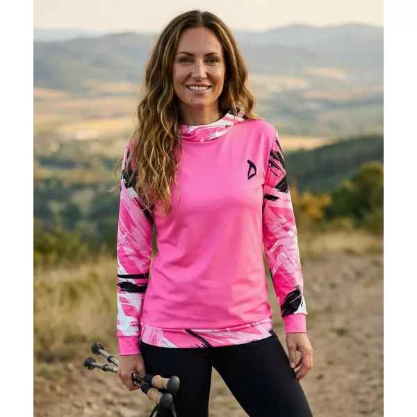  Hanorac funcțional premium pentru femei ALTISPORT VOJ/ALW039MI01 ROZ FLUO 