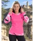 Hanorac funcțional premium pentru femei ALTISPORT VOJ/ALW039MI01 ROZ FLUO