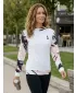 Hanorac funcțional premium pentru femei ALTISPORT VOJ/ALW039MI01 ALB