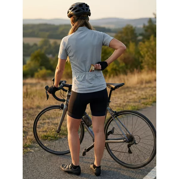  Tricou de ciclism pentru femei ALTISPORT NoPrint NP/ALW115NJ ARGINT 