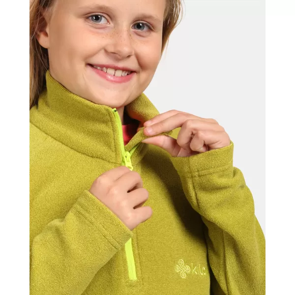  Hanorac fleece pentru copii KILPI ALMERI-J WJ0205KI VERDE DESCHIS 
