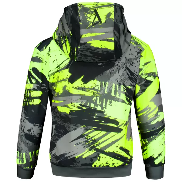  Hanorac funcțional premium pentru copii ALTISPORT VOJ/ALK014MI01 NEGRU/VERDE 