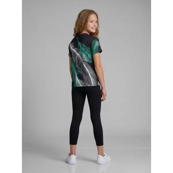  Tricou funcțional premium pentru copii ALTISPORT VOJ/ALK001TR01 NEGRU/TURCOAZ 