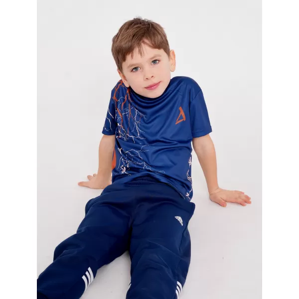  Tricou funcțional premium pentru copii ALTISPORT VOJ/ALK004TR01 BLEUMARIN/MARO 