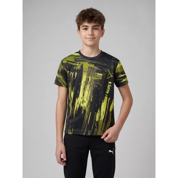  Tricou funcțional premium pentru copii ALTISPORT VOJ/ALK010TR01 NEGRU/ARMATĂ 