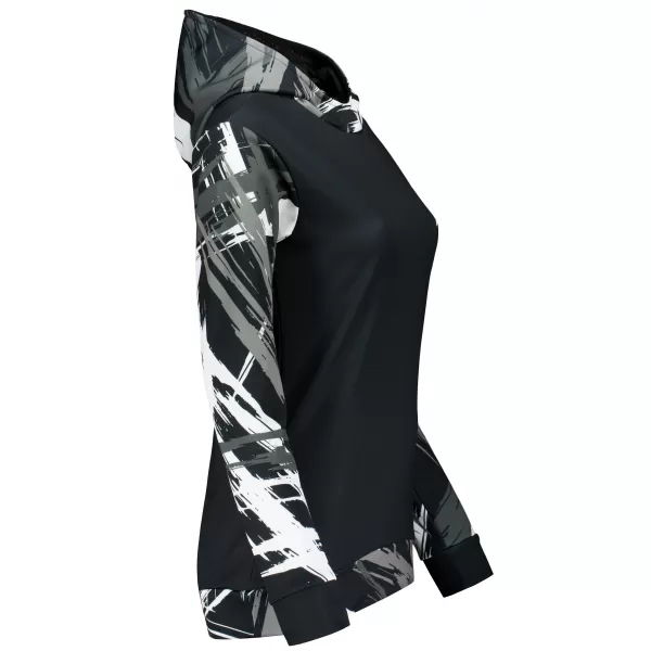  Hanorac funcțional premium pentru femei ALTISPORT VOJ/ALW039MI01 NEGRU/ALB 