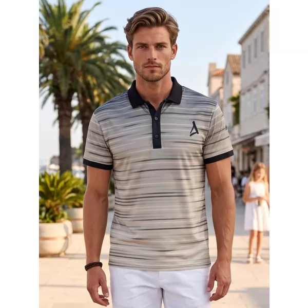  Tricou funcțional pentru bărbați cu guler premium ALTISPORT VOJ/ALM031TR05 NEGRU/MARO 