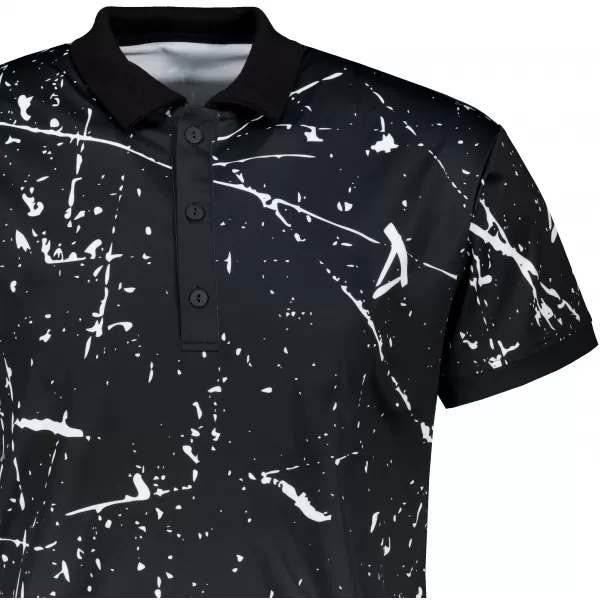  Tricou funcțional pentru bărbați cu guler premium ALTISPORT VOJ/ALM034TR05 NEGRU 
