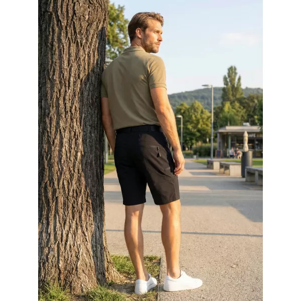  Pantaloni scurți pentru bărbați ALTISPORT NoPrint NP/ALM4021NJ NEGRU 