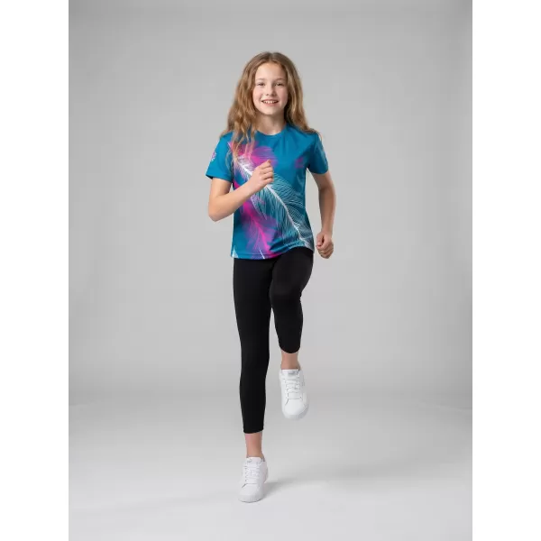  Tricou funcțional premium pentru copii ALTISPORT VOJ/ALK001TR01 BENZINĂ/ROZ 