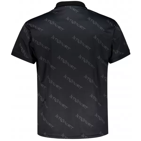  Tricou funcțional pentru bărbați cu guler premium ALTISPORT VOJ/ALM050TR05 NEGRU 