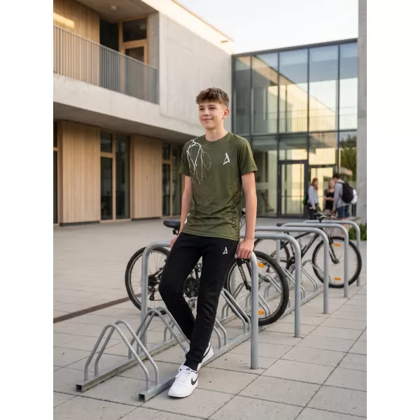  Tricou funcțional premium pentru copii ALTISPORT VOJ/ALK004TR01 MĂSLINE 
