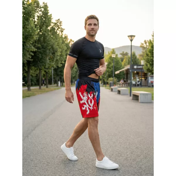  Pantaloni scurți funcționali premium pentru bărbați, fără buzunare ALTISPORT VOJ/ALM036KRA02 DUNGI 