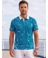 Tricou funcțional pentru bărbați cu guler premium ALTISPORT VOJ/ALM034TR05 KEROSENUL