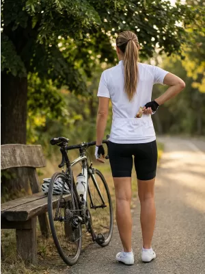 Tricou de ciclism pentru femei ALTISPORT NoPrint NP/ALW115NJ ALB