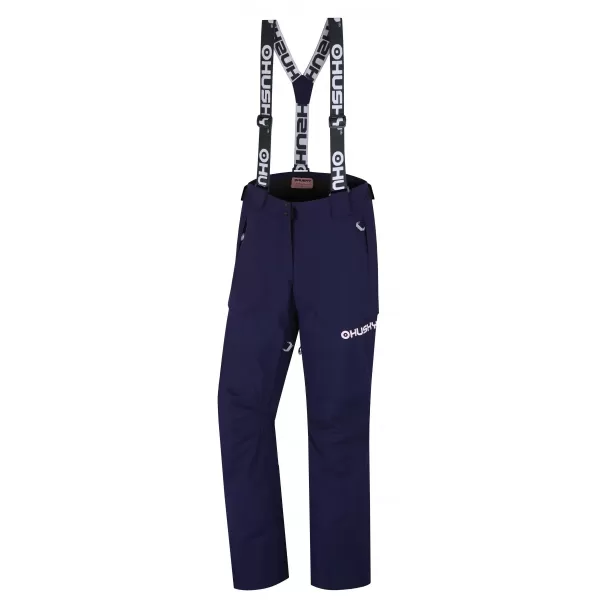  Pantalonii pentru doamne HUSKY GRATI L ALBASTRU ÎNCHIS 