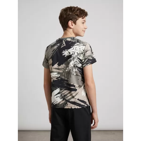  Tricou funcțional premium pentru copii ALTISPORT VOJ/ALK014TR01 NEGRU/GRI 