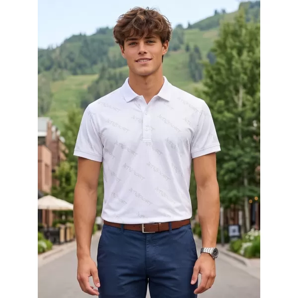  Tricou funcțional pentru bărbați cu guler premium ALTISPORT VOJ/ALM050TR05 ALB 