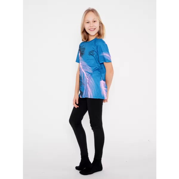  Tricou funcțional premium pentru copii ALTISPORT VOJ/ALK001TR01 BENZINĂ/ROZ DESCHIS 