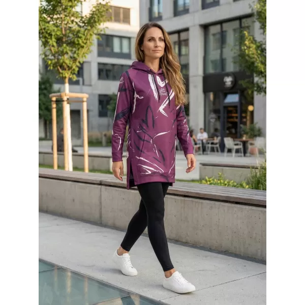  Hanorac prelungit funcțional pentru femei premium ALTISPORT VOJ/ALW049MI03 VIOLET 