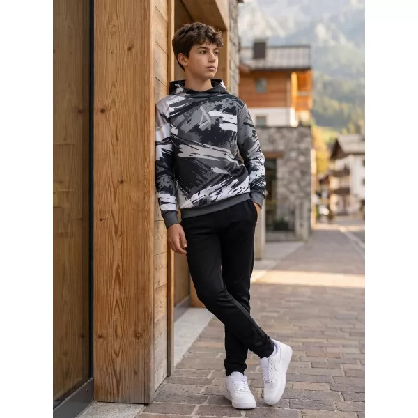  Hanorac funcțional premium pentru copii ALTISPORT VOJ/ALK014MI01 NEGRU/GRI 
