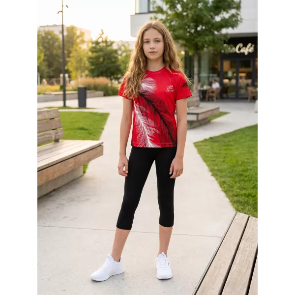 Tricou funcțional premium pentru copii ALTISPORT VOJ/ALK001TR01 ROŞU 