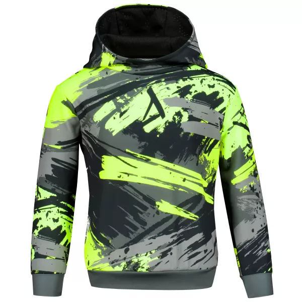  Hanorac funcțional premium pentru copii ALTISPORT VOJ/ALK014MI01 NEGRU/VERDE 