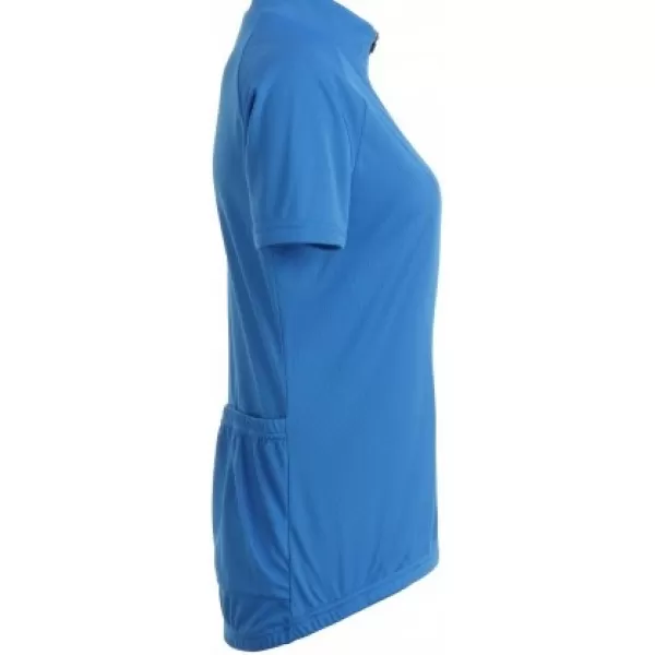  Tricou de ciclism pentru femei ALTISPORT NoPrint NP/ALW115NJ ALBASTRU STRĂLUCITOR 