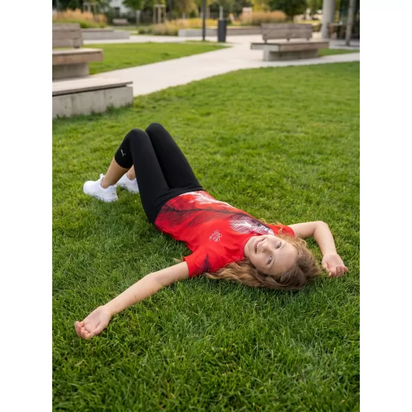  Tricou funcțional premium pentru copii ALTISPORT VOJ/ALK001TR01 ROŞU 