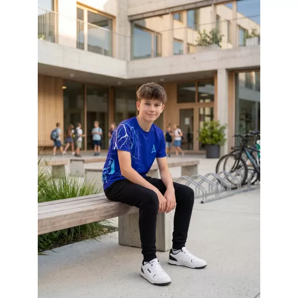  Tricou funcțional premium pentru copii ALTISPORT VOJ/ALK004TR01 ALBASTRU REGAL 