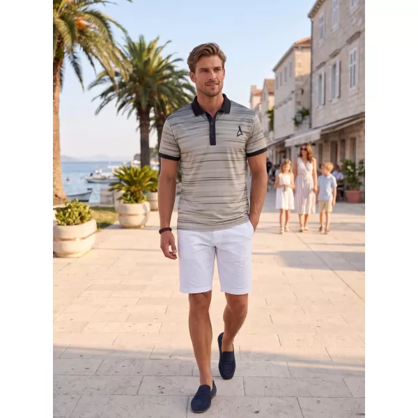 Tricou funcțional pentru bărbați cu guler premium ALTISPORT VOJ/ALM031TR05 NEGRU/MARO 
