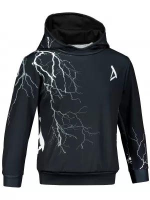 Hanorac funcțional premium pentru copii ALTISPORT VOJ/ALK004MI01 ALB-NEGRU