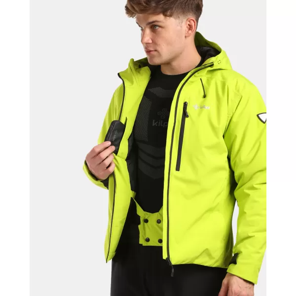  Jachetă de schi pentru bărbați KILPI TAMPA-M WM0112KI VERDE DESCHIS 