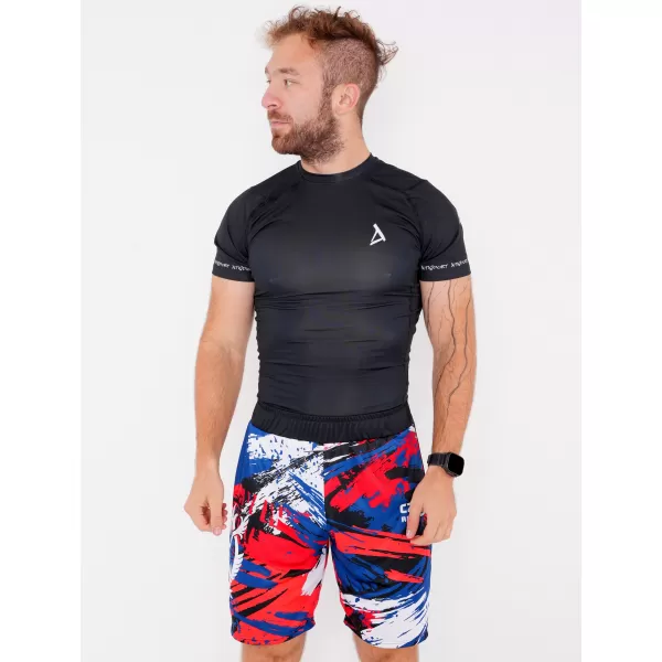  Pantaloni scurți funcționali premium pentru bărbați, fără buzunare ALTISPORT VOJ/ALM036KRA02 CEH 