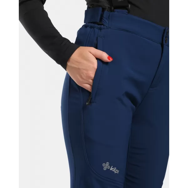  Pantaloni de schi softshell pentru femei KILPI RHEA-W WL0409KI ALBASTRU ÎNCHIS 