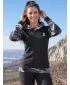 Hanorac funcțional premium pentru femei ALTISPORT VOJ/ALW039MI01 NEGRU/ALB