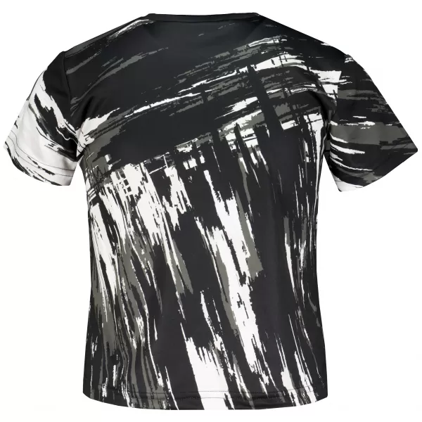  Tricou funcțional premium pentru copii ALTISPORT VOJ/ALK010TR01 ALB-NEGRU 