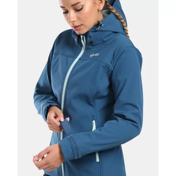  Jachetă softshell de damă KILPI RAVIA-W WL0129KI ALBASTRU ÎNCHIS 