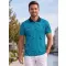 Tricou funcțional pentru bărbați cu guler premium ALTISPORT VOJ/ALM034TR05 SMARALD