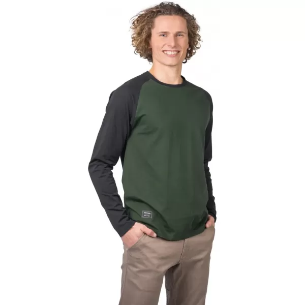  Tricou pentru bărbați cu mâneci lungi HANNAH ROKET COMBINAȚIE VERDE/ANTRACIT 