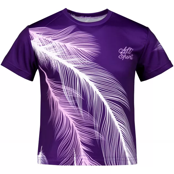  Tricou funcțional premium pentru copii ALTISPORT VOJ/ALK001TR01 VIOLET 