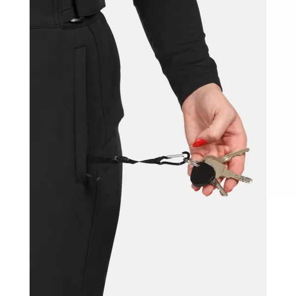  Pantaloni de schi softshell pentru femei KILPI RHEA-W WL0409KI NEGRU 