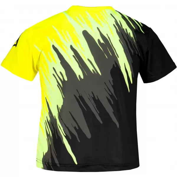  Tricou funcțional premium pentru copii ALTISPORT VOJ/ALK006TR01 NEGRU SI GALBEN 