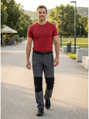 Pantaloni pentru bărbați ALTISPORT NoPrint NP/ALM6021NJ CARBON/NEGRU