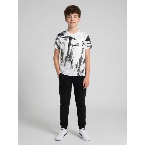  Tricou funcțional premium pentru copii ALTISPORT VOJ/ALK010TR01 ALB/NEGRU 