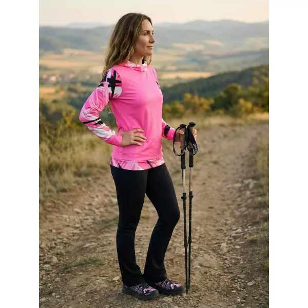  Hanorac funcțional premium pentru femei ALTISPORT VOJ/ALW039MI01 ROZ FLUO 