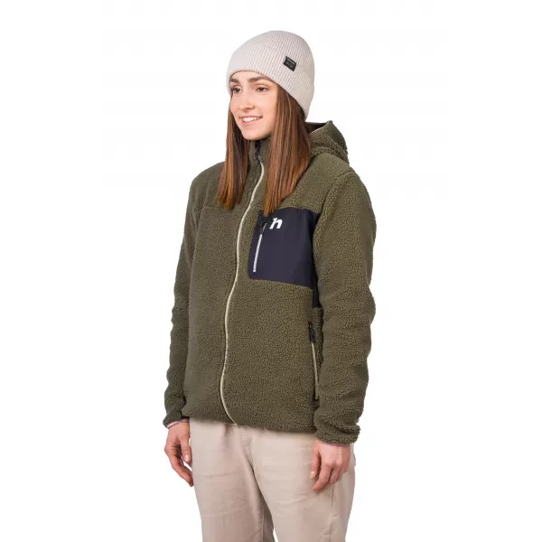  Hanorac de dama HANNAH KOALA HOODY VERDE IEDERA/ANTRACIT 